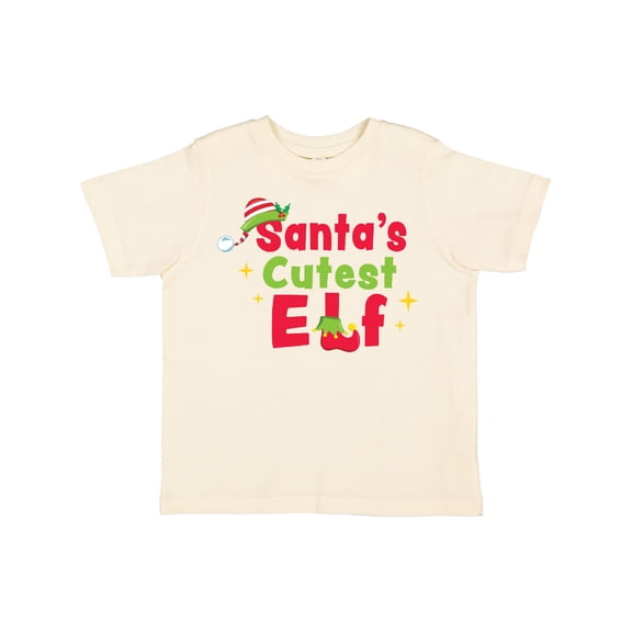 Inktastic Christmas Santa's Cutest Elf Boys or Girls Toddler T-Shirt