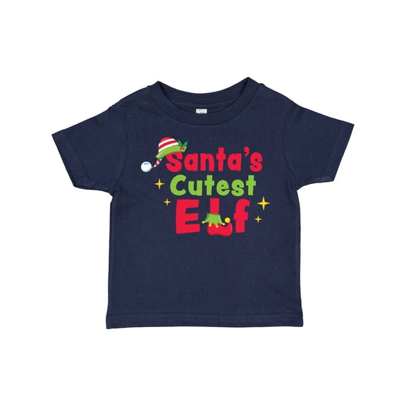 Inktastic Christmas Santa's Cutest Elf Boys or Girls Toddler T-Shirt