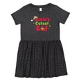 thumbnail image 1 of Inktastic Christmas Santa's Cutest Elf Girls Toddler Dress, 1 of 5