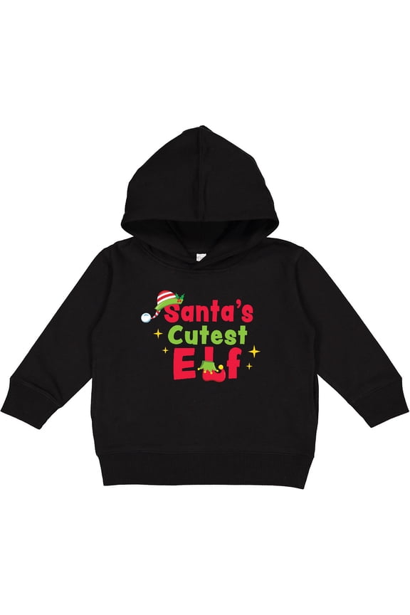 Christmas Santa's Cutest Elf Toddler Hoodie