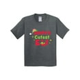 thumbnail image 1 of Inktastic Christmas Santa's Cutest Elf Youth T-Shirt, 1 of 5