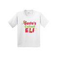 thumbnail image 1 of Inktastic Christmas Santa's Cutest Elf Youth T-Shirt, 1 of 5