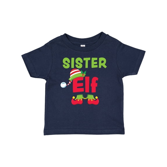 Inktastic Christmas Sister Elf Girls Baby T-Shirt