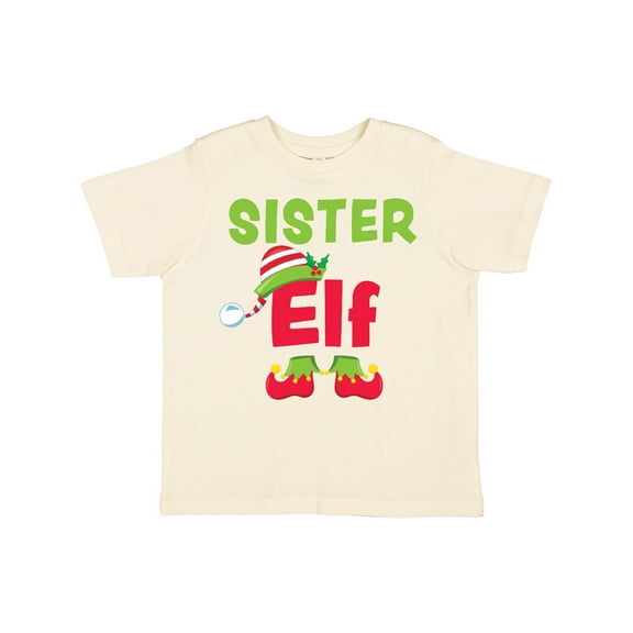 Inktastic Christmas Sister Elf Girls Toddler T-Shirt