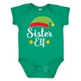 thumbnail image 1 of Inktastic Christmas Sister Elf Holiday Girls Baby Bodysuit, 1 of 5