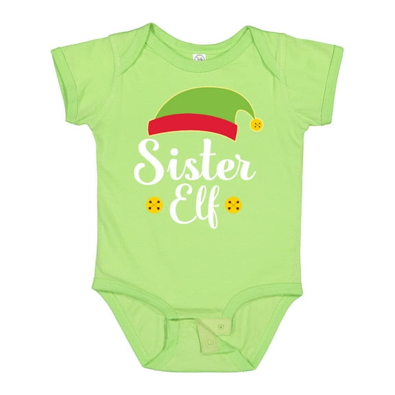 Inktastic Christmas Sister Elf Holiday Girls Baby Bodysuit