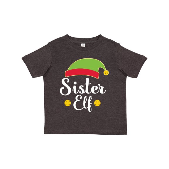 Inktastic Christmas Sister Elf Holiday Girls Toddler T-Shirt