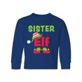 thumbnail image 1 of Inktastic Christmas Sister Elf Long Sleeve Youth T-Shirt, 1 of 5
