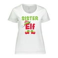 thumbnail image 1 of Inktastic Christmas Sister Elf Women's Plus Size T-Shirt, 1 of 5