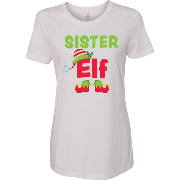 Inktastic Christmas Sister Elf Women's T-Shirt
