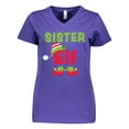 thumbnail image 1 of Inktastic Christmas Sister Elf Women's V-Neck T-Shirt, 1 of 5