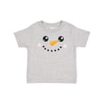 thumbnail image 1 of Inktastic Christmas Snowman, White Snowman, Carrot Nose Boys or Girls Baby T-Shirt, 1 of 5