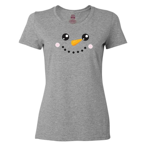 Inktastic Christmas Snowman, White Snowman, Carrot Nose Women's T-Shirt