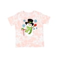 thumbnail image 1 of Inktastic Christmas Snowman in Top Hat with Candy Cane Boys or Girls Toddler T-Shirt, 1 of 5