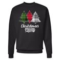thumbnail image 1 of Inktastic Christmas Squad with Plaid Trees Adult Sweatshirt, 1 of 4