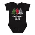 thumbnail image 1 of Inktastic Christmas Squad with Plaid Trees Boys or Girls Baby Bodysuit, 1 of 5