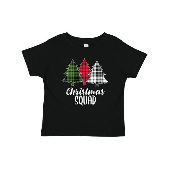Inktastic Christmas Squad with Plaid Trees Boys or Girls Baby T-Shirt
