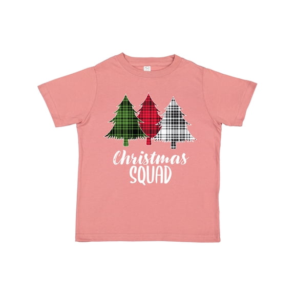 Inktastic Christmas Squad with Plaid Trees Boys or Girls Toddler T-Shirt