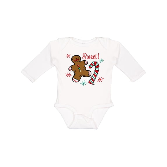 Inktastic Christmas Sweet Boys or Girls Long Sleeve Baby Bodysuit
