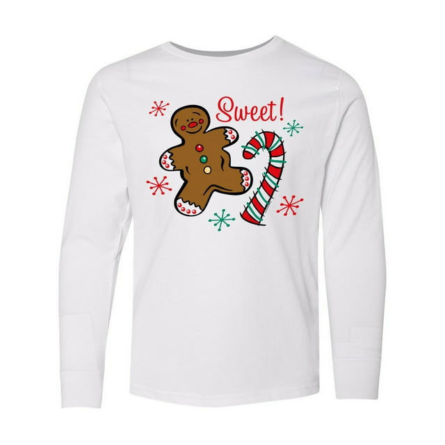 Inktastic Christmas Sweet Long Sleeve Youth T-Shirt