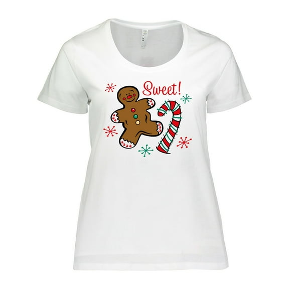 Inktastic Christmas Sweet Women's Plus Size T-Shirt