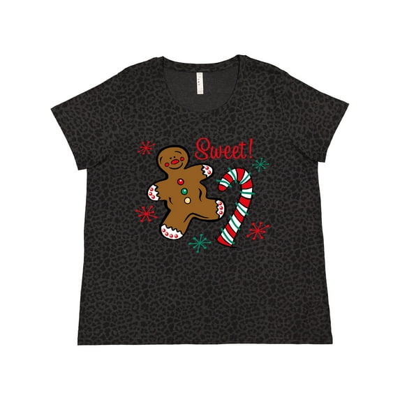 Inktastic Christmas Sweet Women's Plus Size T-Shirt
