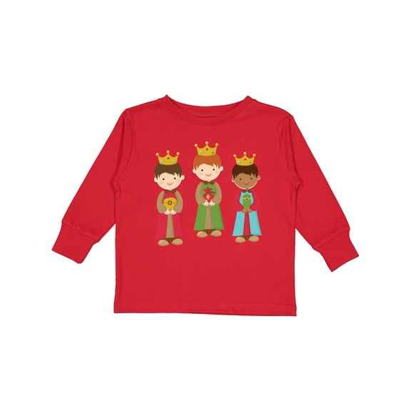Inktastic Christmas Three Wisemen Boys or Girls Long Sleeve Toddler T-Shirt
