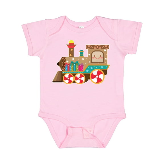 Inktastic Christmas Train Boys or Girls Baby Bodysuit