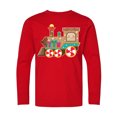 thumbnail image 1 of Inktastic Christmas Train Long Sleeve Youth T-Shirt, 1 of 5