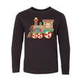 thumbnail image 1 of Inktastic Christmas Train Long Sleeve Youth T-Shirt, 1 of 5