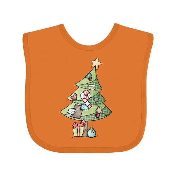 Inktastic Christmas Tree Boys or Girls Baby Bib