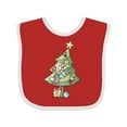thumbnail image 1 of Inktastic Christmas Tree Boys or Girls Baby Bib, 1 of 4