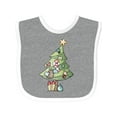 thumbnail image 1 of Inktastic Christmas Tree Boys or Girls Baby Bib, 1 of 4