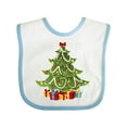 thumbnail image 1 of Inktastic Christmas Tree Boys or Girls Baby Bib, 1 of 4