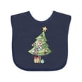 thumbnail image 1 of Inktastic Christmas Tree Boys or Girls Baby Bib, 1 of 4