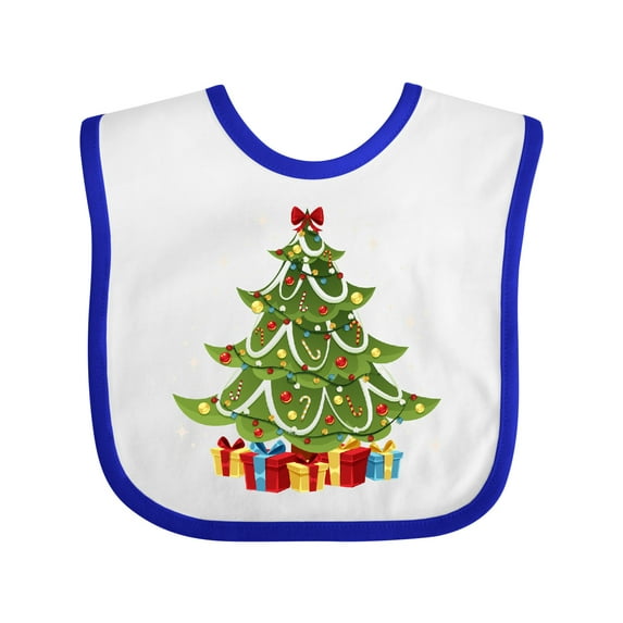 Inktastic Christmas Tree Boys or Girls Baby Bib