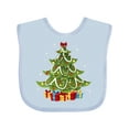 thumbnail image 1 of Inktastic Christmas Tree Boys or Girls Baby Bib, 1 of 4