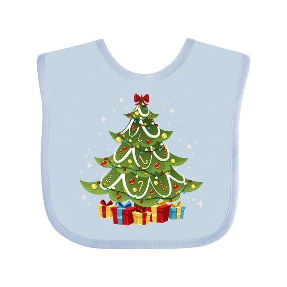 Inktastic Christmas Tree Boys or Girls Baby Bib