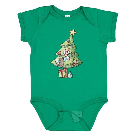 Inktastic Christmas Tree Boys or Girls Baby Bodysuit