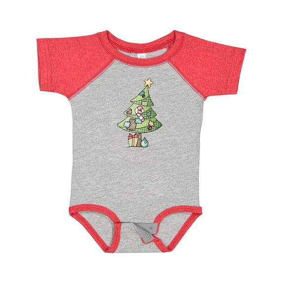 Inktastic Christmas Tree Boys or Girls Baby Bodysuit