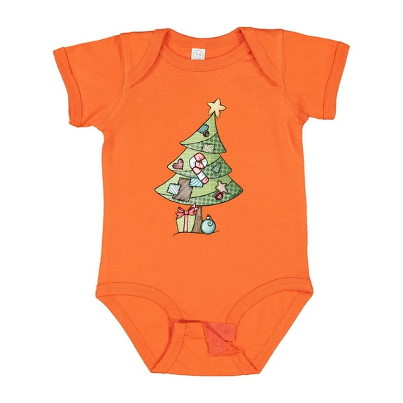 Inktastic Christmas Tree Boys or Girls Baby Bodysuit