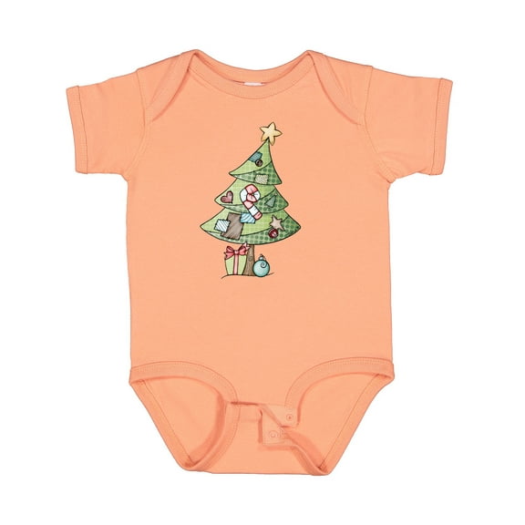 Inktastic Christmas Tree Boys or Girls Baby Bodysuit