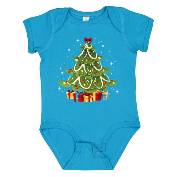 Inktastic Christmas Tree Boys or Girls Baby Bodysuit