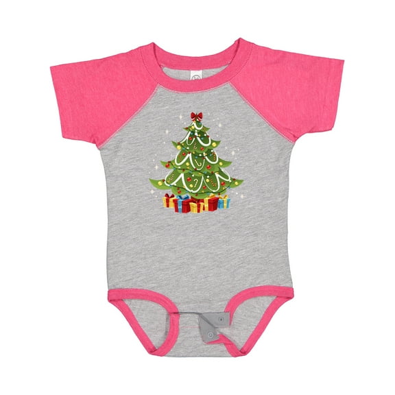 Inktastic Christmas Tree Boys or Girls Baby Bodysuit