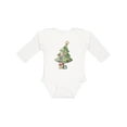 thumbnail image 1 of Inktastic Christmas Tree Boys or Girls Long Sleeve Baby Bodysuit, 1 of 5