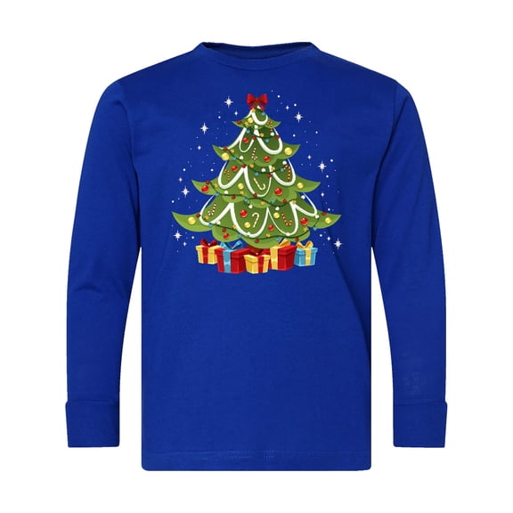 Inktastic Christmas Tree Long Sleeve Youth T-Shirt