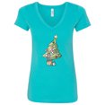 thumbnail image 1 of Inktastic Christmas Tree Women's V-Neck T-Shirt, 1 of 5
