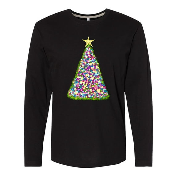 Inktastic Christmas Tree of Lights Long Sleeve T-Shirt