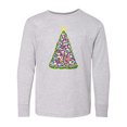 thumbnail image 1 of Inktastic Christmas Tree of Lights Long Sleeve Youth T-Shirt, 1 of 5