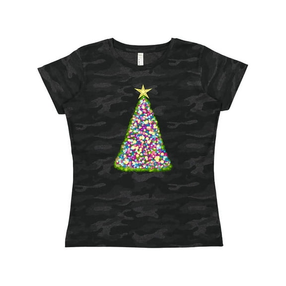 Inktastic Christmas Tree of Lights Women's T-Shirt